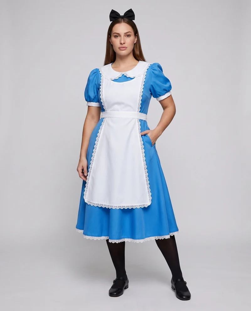 Damen Kostüm im Alice im Wunderland-Stil Nord Taschen