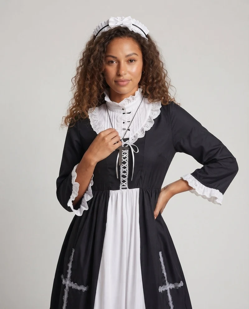Damen Kostüm im Kleriker-Stil Nord Taschen