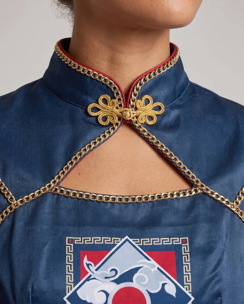 Damen Kostüm im traditionellen asiatischen Stil Nord Taschen