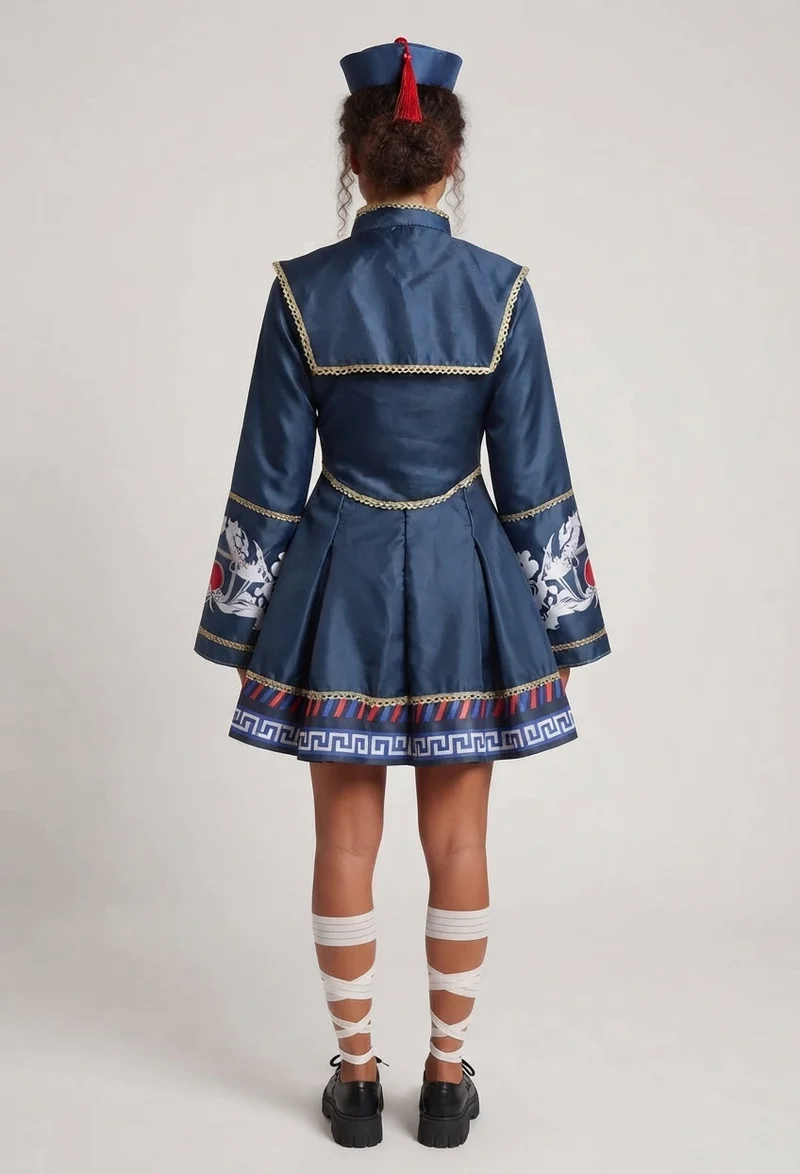 Damen Kostüm im traditionellen asiatischen Stil Nord Taschen