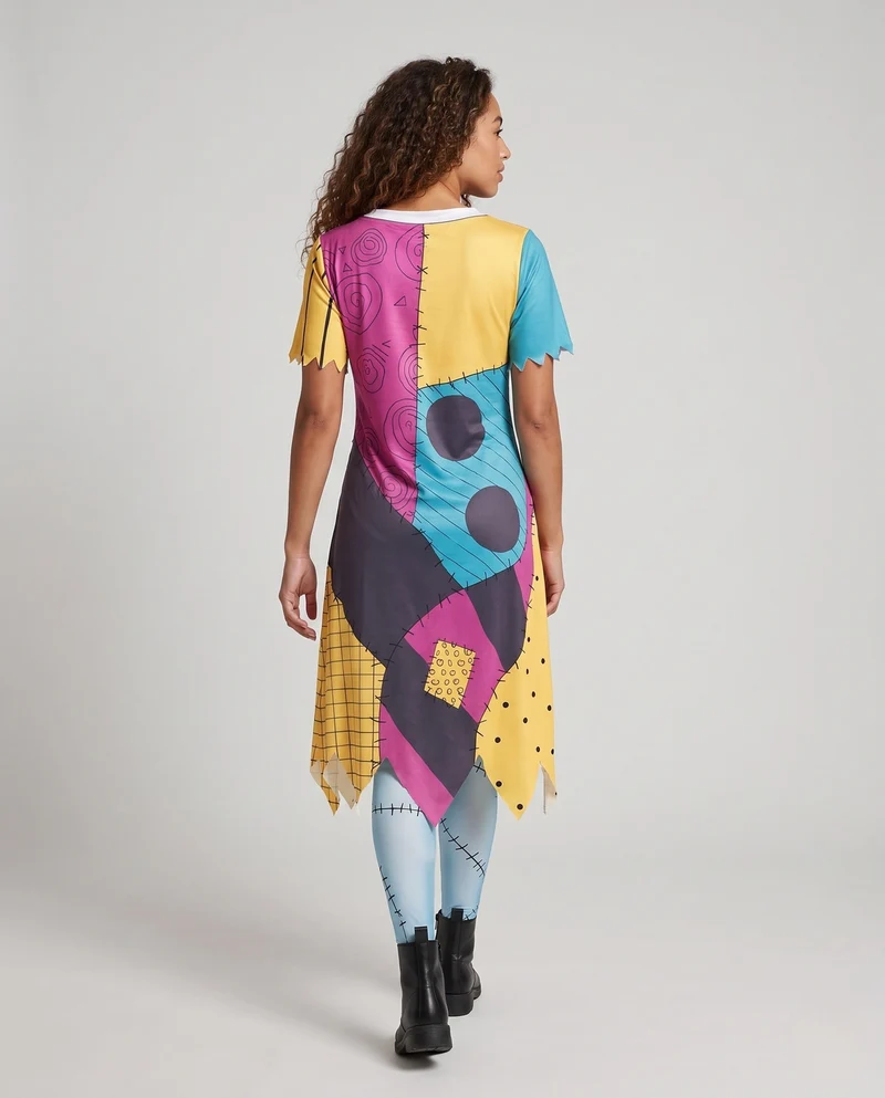 Damen kreatives Patchwork-Kleid Nord Taschen