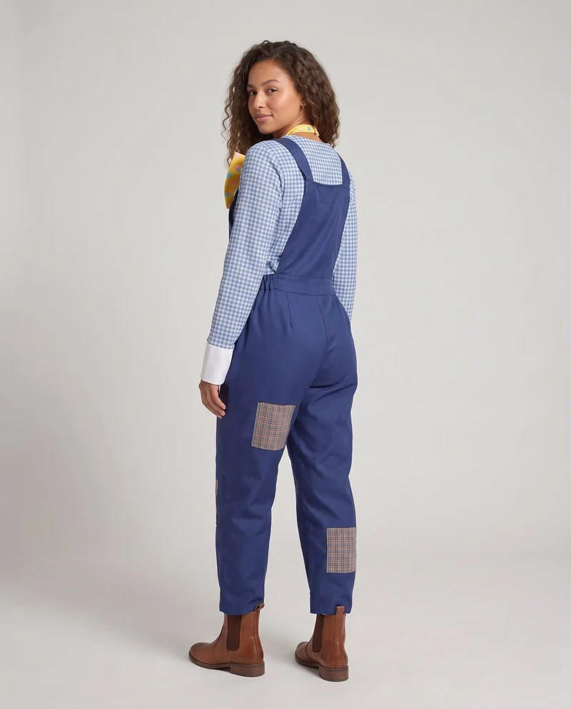 Damen lustiges Häschen-Kostüm mit overall und Maske Nord Taschen