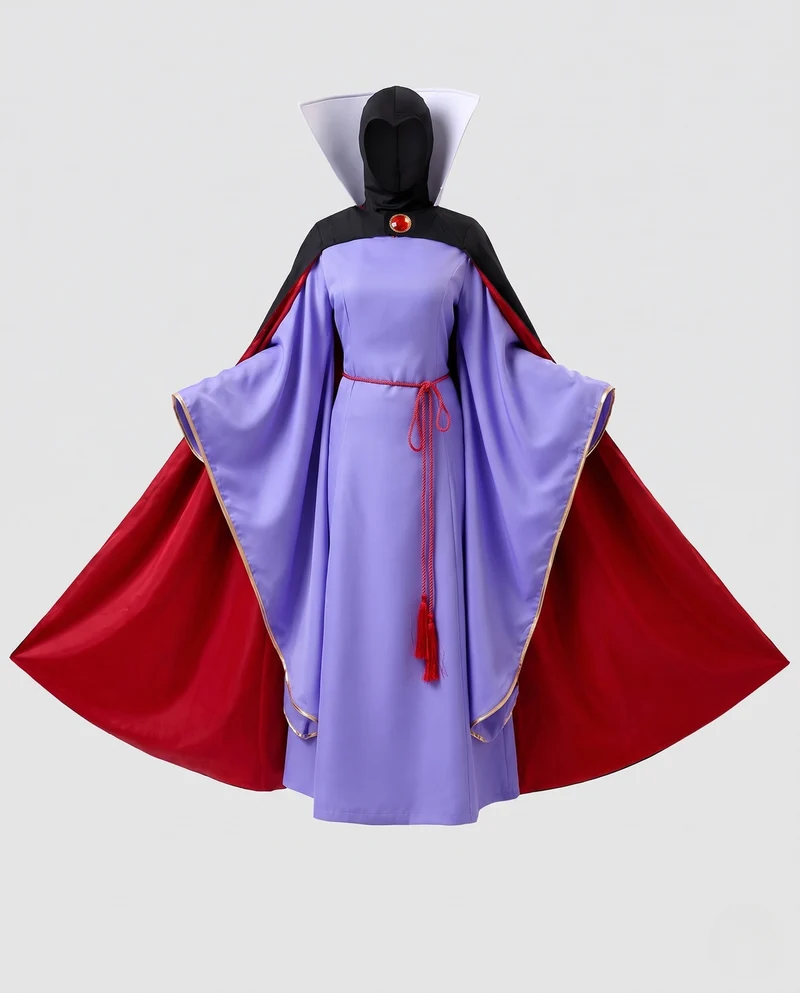 Damen Märchenhafte Hexenkleidung mit voluminösem Umhang Nord Taschen
