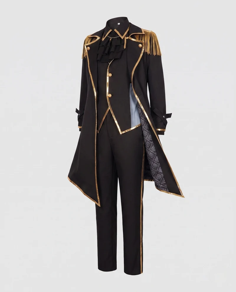 Damen Kostümset mit historisch inspirierter Frackjacke und eleganten Accessoires Nord Taschen