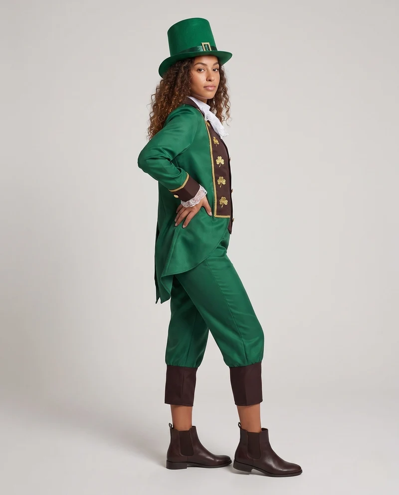 Damen Kostümset mit Jacke, Hose, Fliege und Hut Nord Taschen