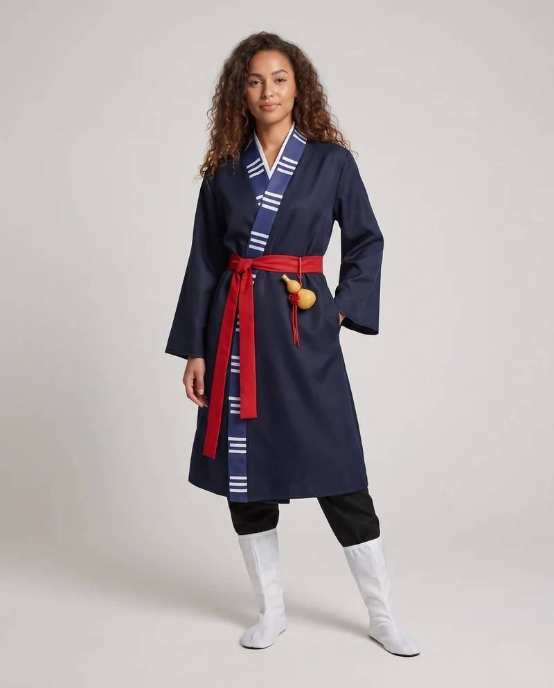 Damen Kostümset mit traditionellem Kimono und Zubehör Nord Taschen