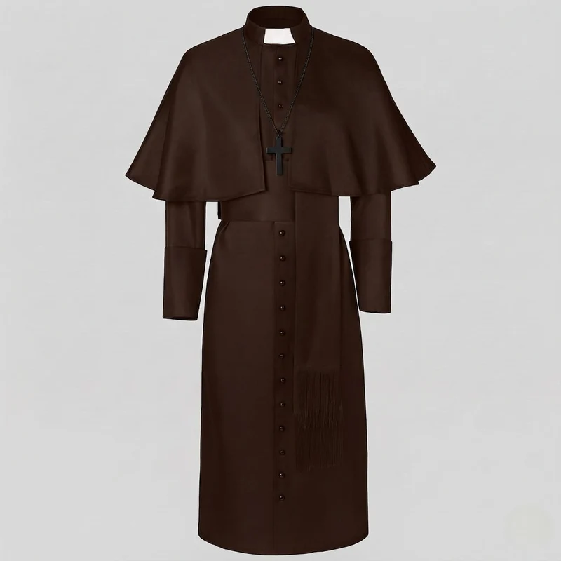 Damen Liturgisches Gewand mit eleganter Kragenpartie und stylischem Umhang Nord Taschen