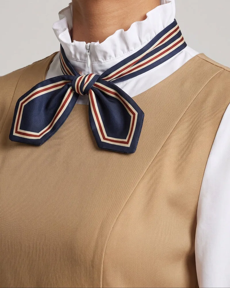 Damen modisches Kleid mit Schleife Nord Taschen