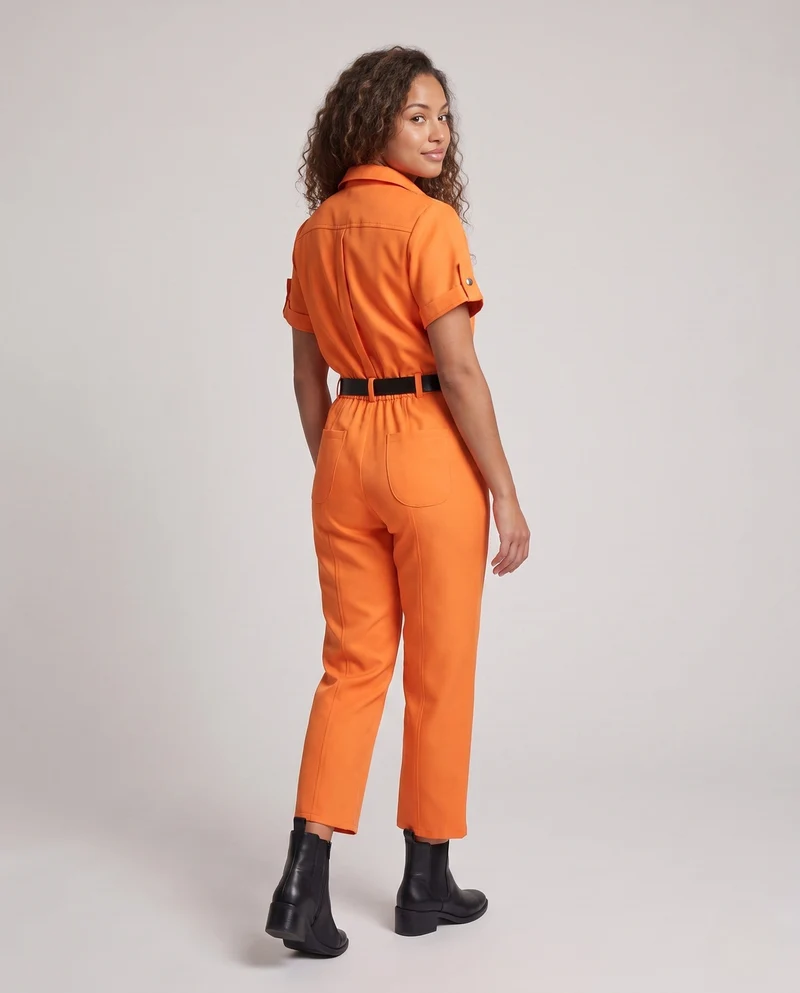 Damen Overall mit modischem Schnitt und praktischen Taschen Nord Taschen