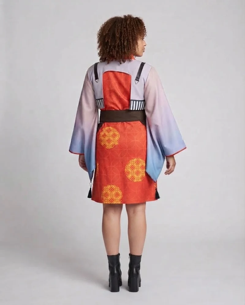 Damen traditionelles Kimono-Kostüm-Set mit kunstvollen Details und Accessoires Nord Taschen