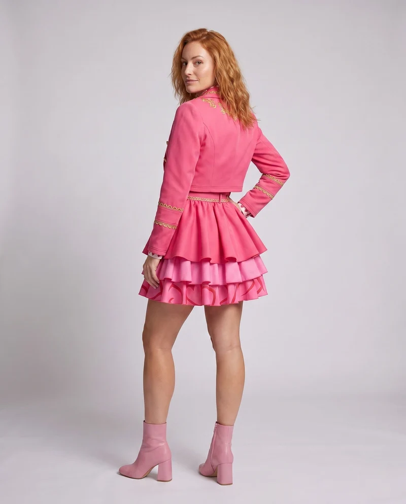 Damen verspieltes Prinzessinnenkleid mit gesticktem Oberteil und voluminösem Rock Nord Taschen