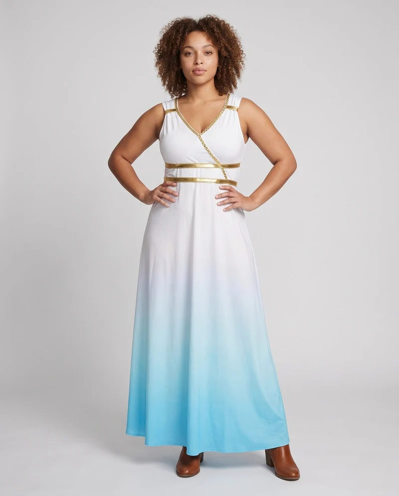 Damen antikes griechisches Abendkleid Nord Taschen