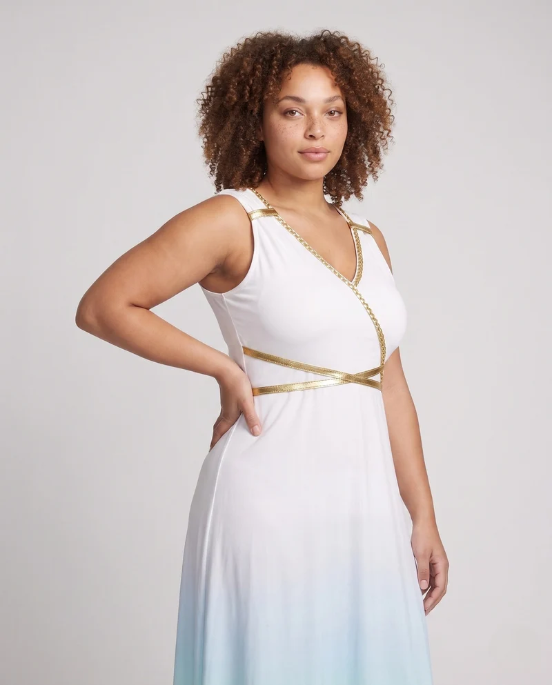 Damen antikes griechisches Abendkleid Nord Taschen