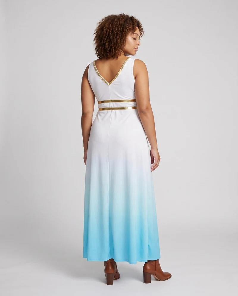 Damen antikes griechisches Abendkleid Nord Taschen