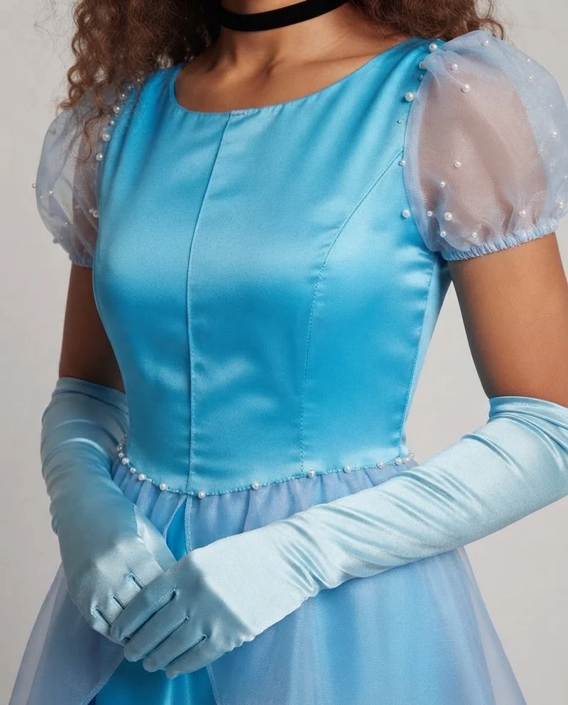 Damen märchenhaftes Ballkleid mit elegantem Überrock Nord Taschen