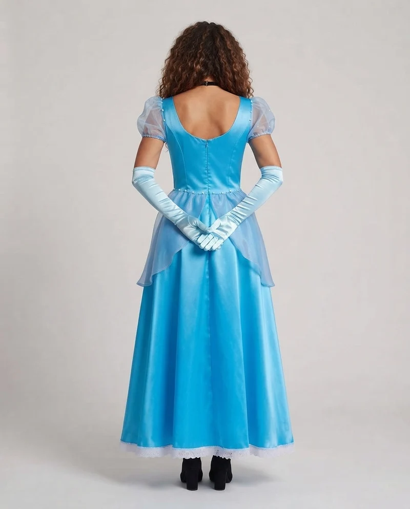 Damen märchenhaftes Ballkleid mit elegantem Überrock Nord Taschen