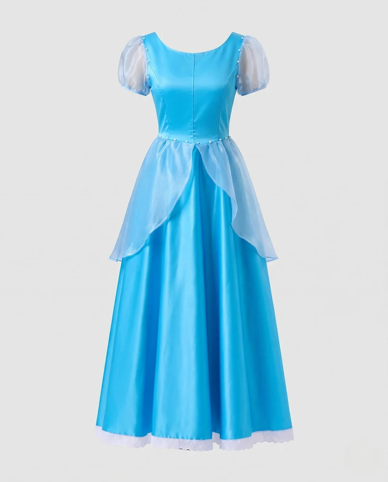 Damen märchenhaftes Ballkleid mit elegantem Überrock Nord Taschen