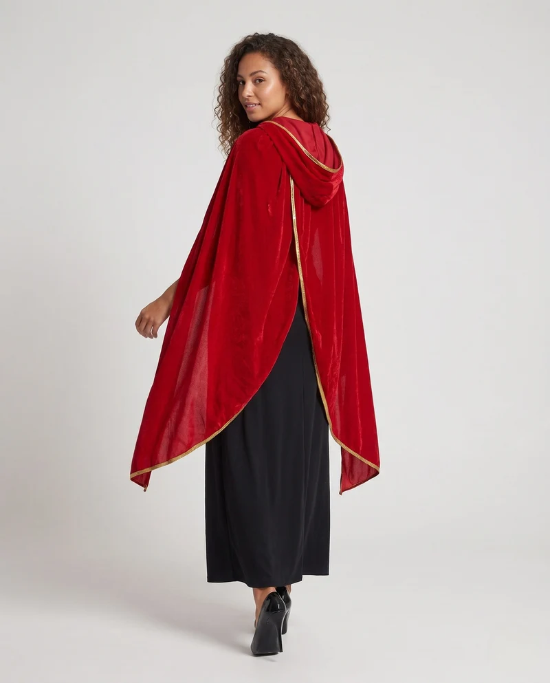 Damen Märchenhaftes Kapuzenkleid mit romantischem Umhang Nord Taschen