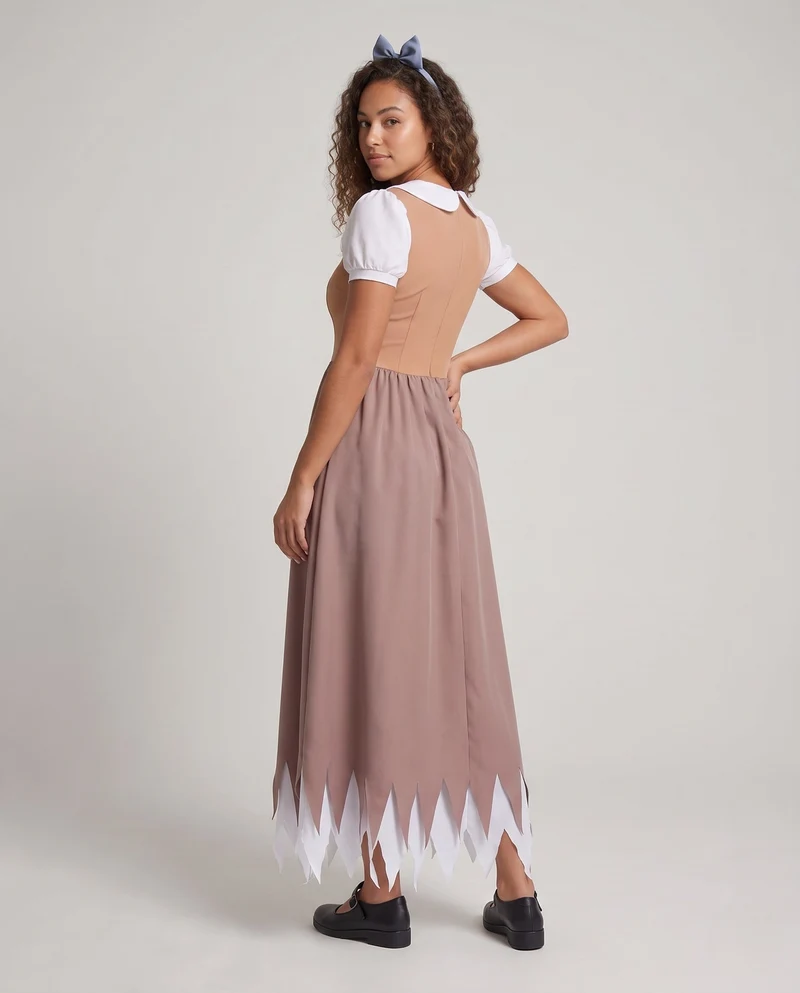 Damen Märchenhaftes Kostümkleid mit Ärmeln und zarten Details Nord Taschen