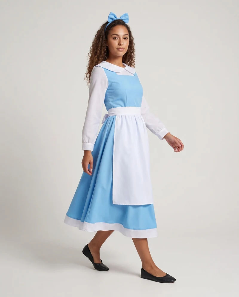 Damen Märchenhaftes Kostümkleid mit klassischem Design und Rüschendetails Nord Taschen