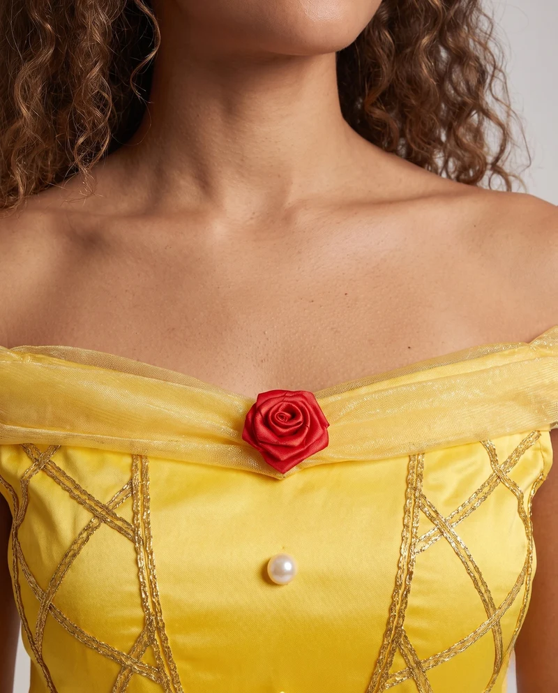 Damen märchenhaftes Kostümkleid mit Rüschendetails und elegantem Off-Shoulder Design Nord Taschen