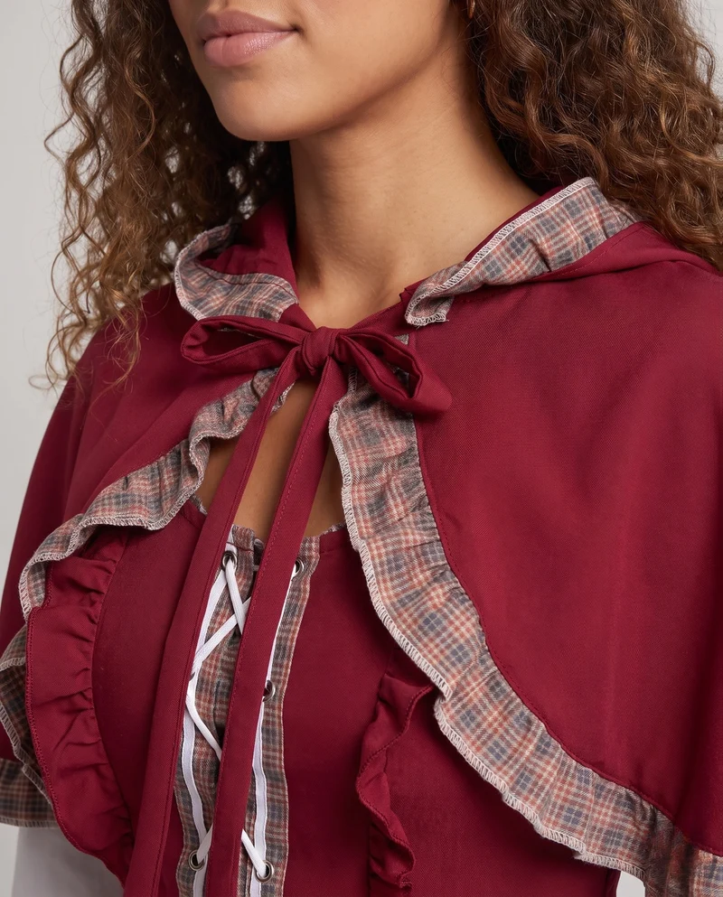 Damen Märchenhaftes Rotkäppchen-Kleid Nord Taschen