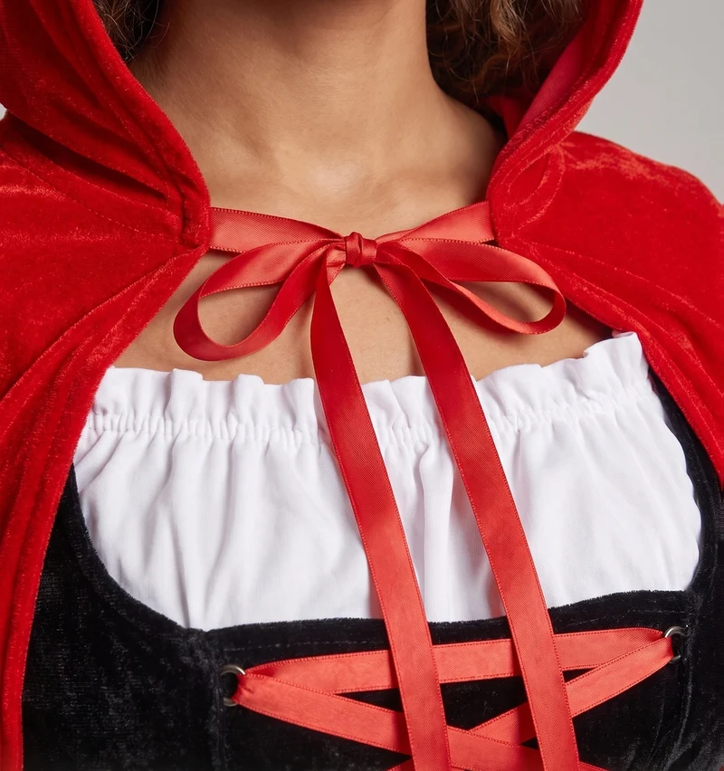 Damen Märchenhaftes Rotkäppchen-Kostüm Nord Taschen