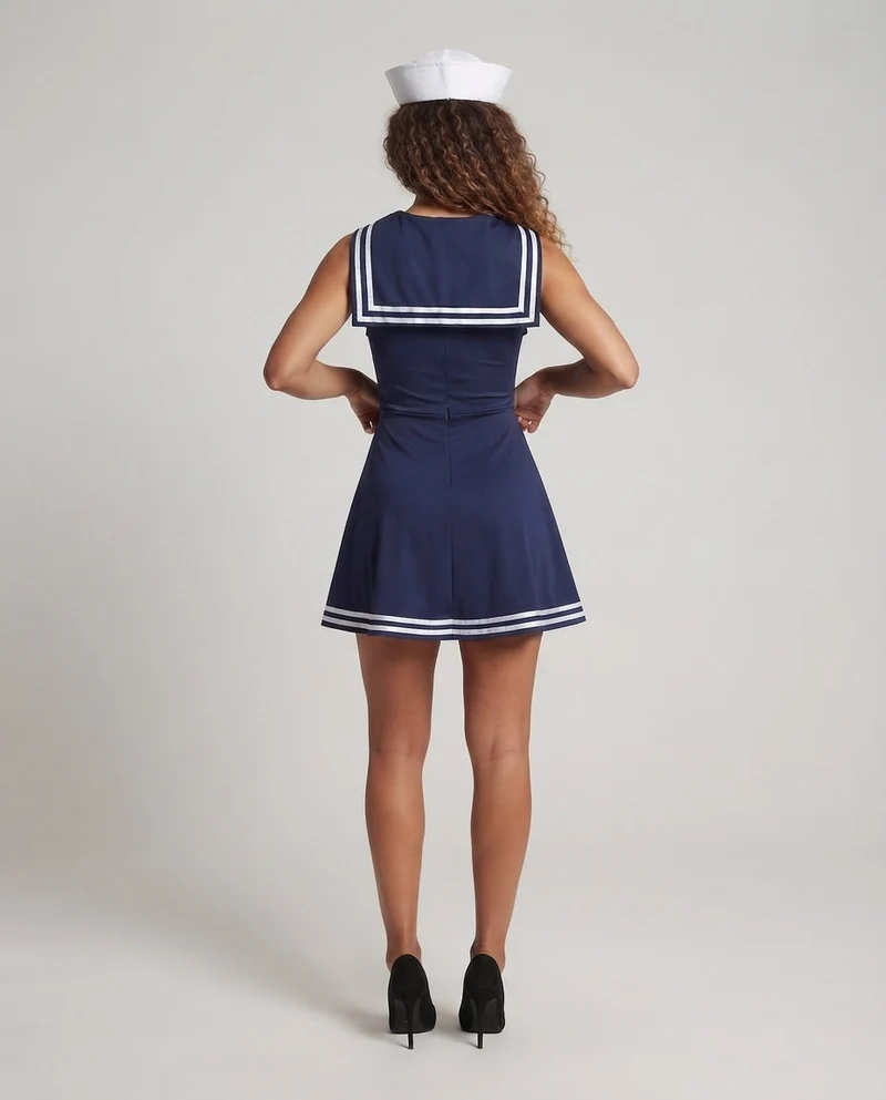 Damen Matrosen-Kleid mit eleganten Details Nord Taschen