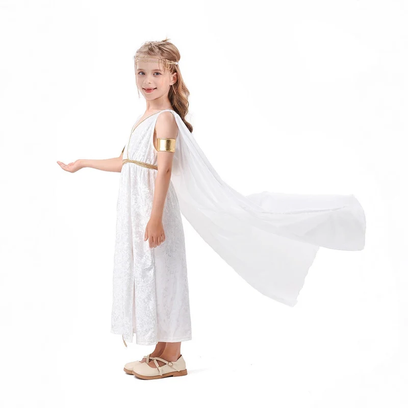Damen mythologisches Kostümkleid mit fließendem Umhang Nord Taschen