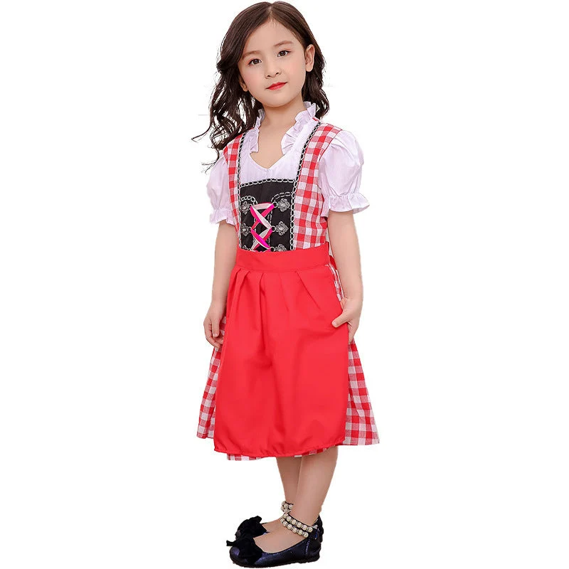 Damen nostalgisches Trachtenkleid Nord Taschen