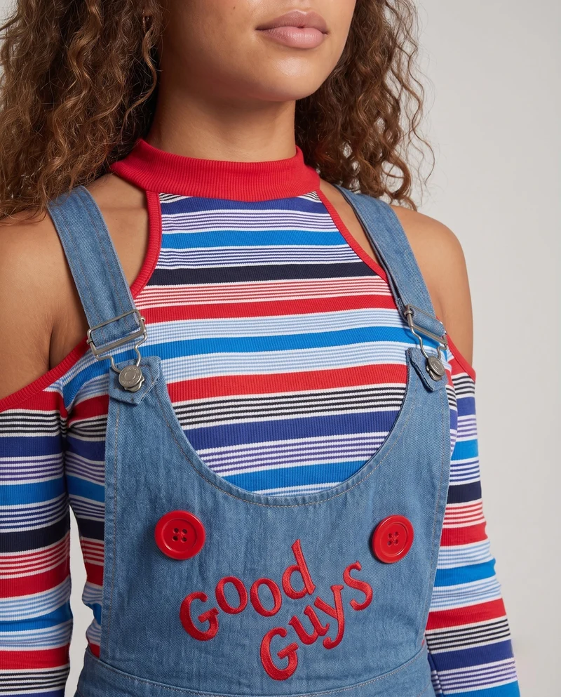 Damen Overall-Kleid mit lustigem Retro-Design Nord Taschen