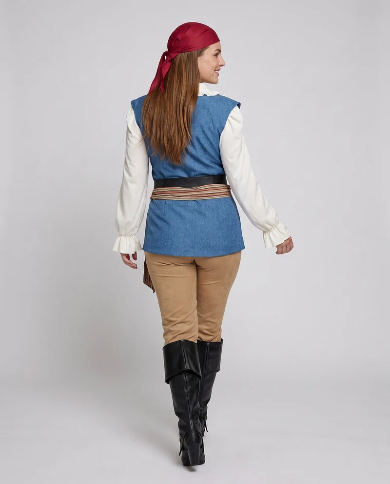 Damen Piratenkostüm mit raffinierten Details und stilvollen Accessoires Nord Taschen