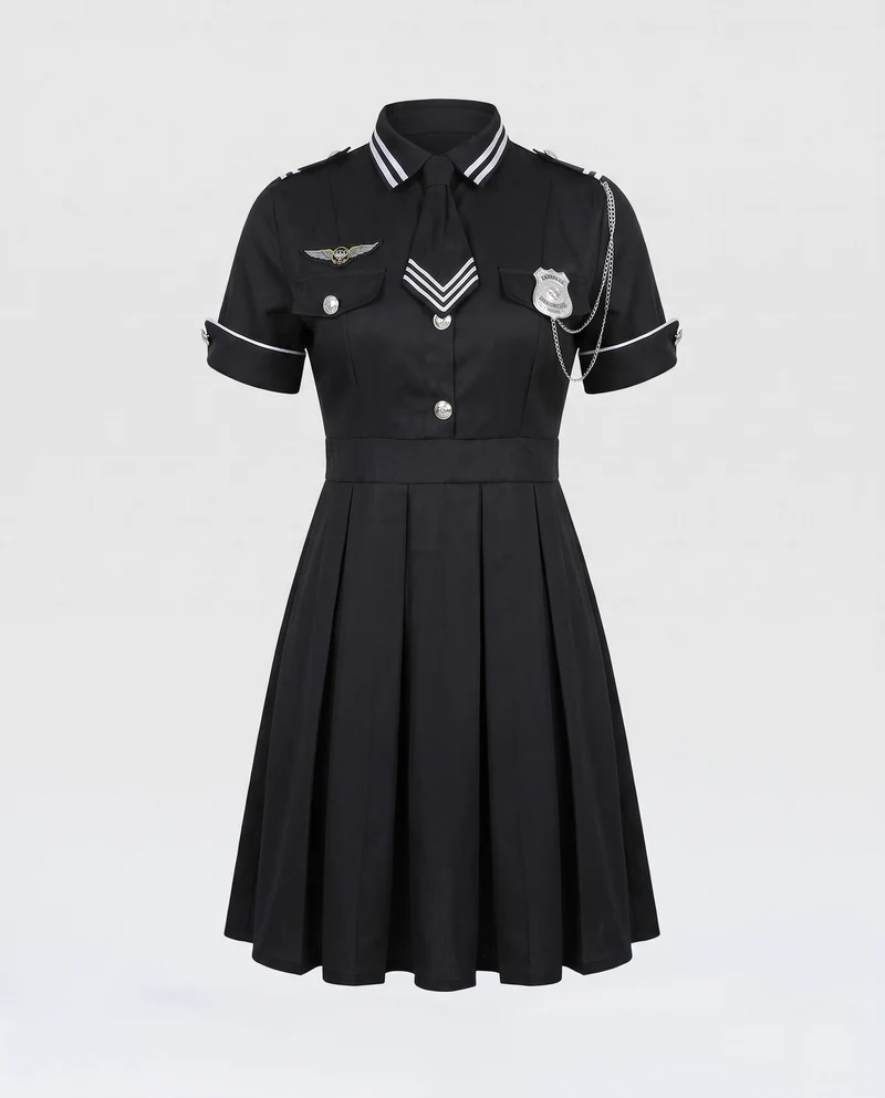 Damen Polizei-Kostümkleid mit chicem Schnitt Nord Taschen