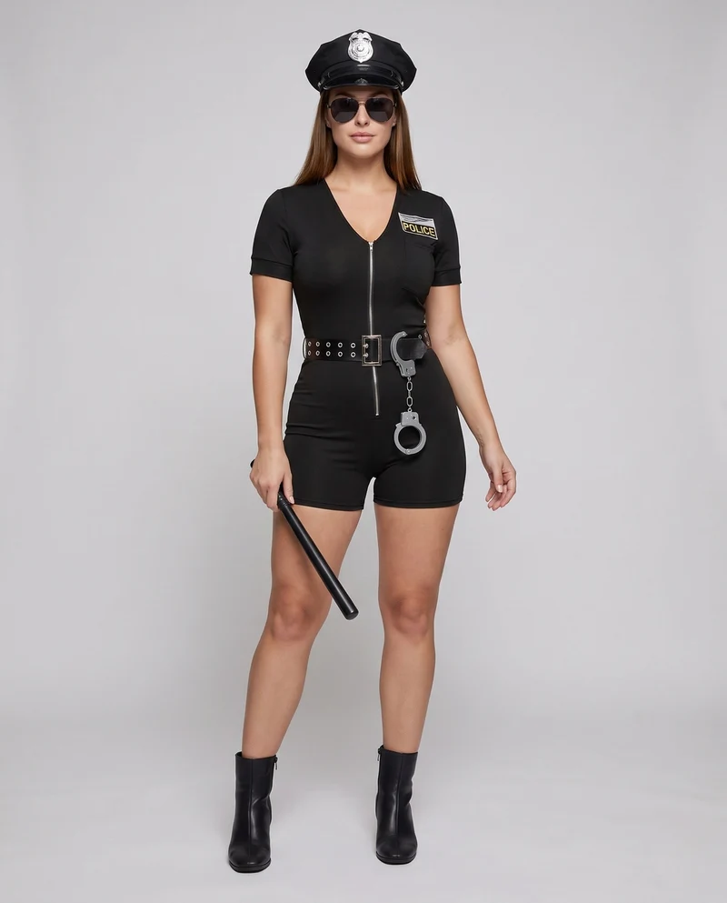 Damen Polizei-Kostümset Nord Taschen