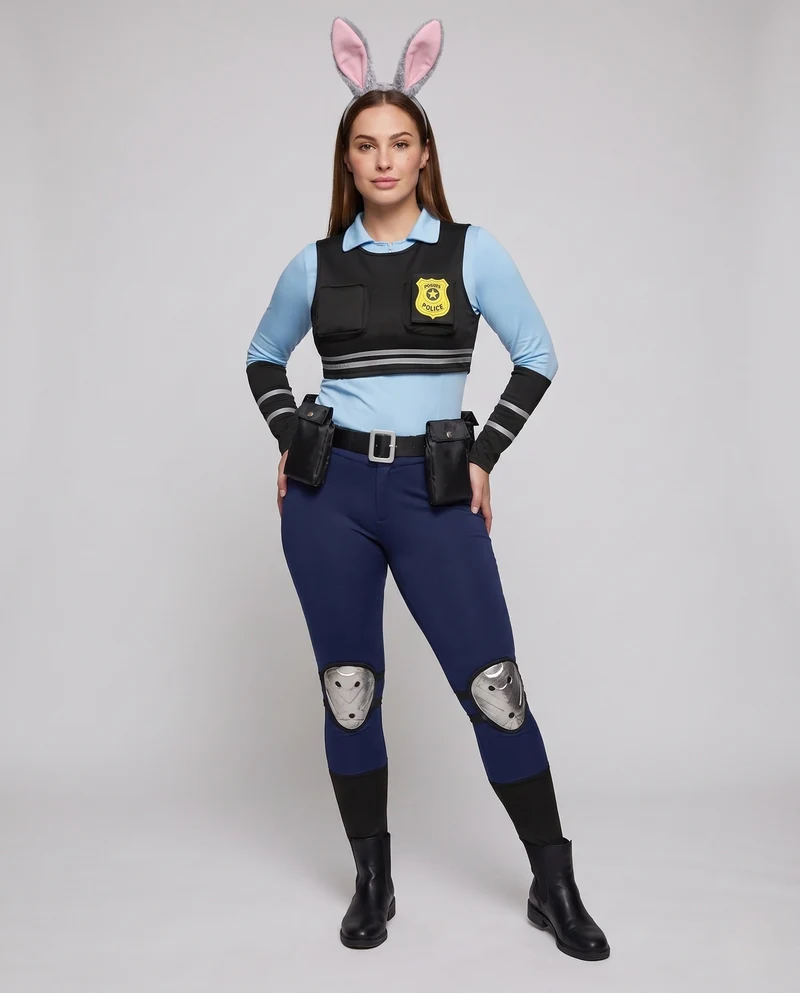 Damen Polizei-Kostümset mit Accessoires Nord Taschen