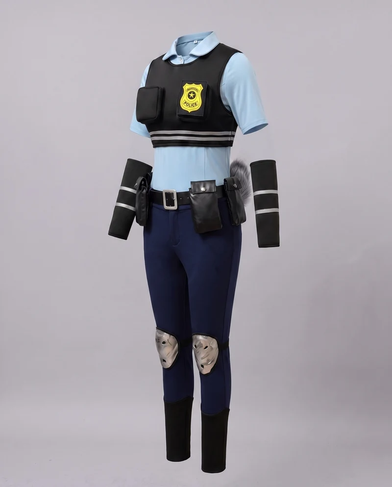 Damen Polizei-Kostümset mit Accessoires Nord Taschen