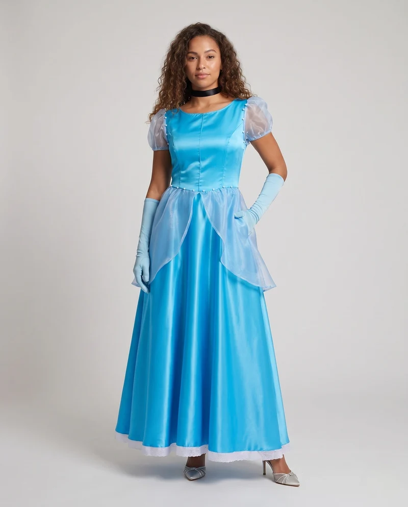 Damen Prinzessinnenkleid Nord Taschen