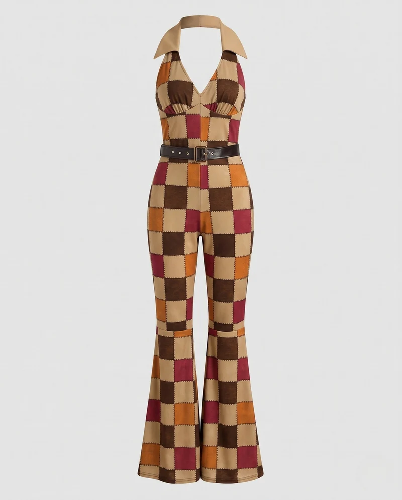 Damen Retro Overall im Schlangenleder-Look Nord Taschen