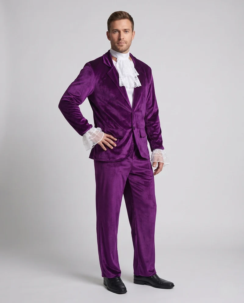 Herren schimmerndes Disco-Anzugset Nord Taschen