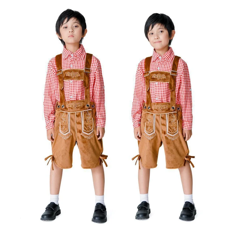 Jungen Trachten-Shorts mit eleganten Stickereien Nord Taschen