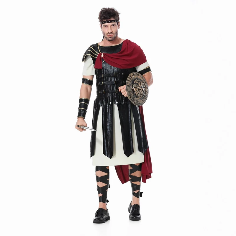 Mädchen Gladiatorinnenkostüm mit Umhang und Accessoires Nord Taschen