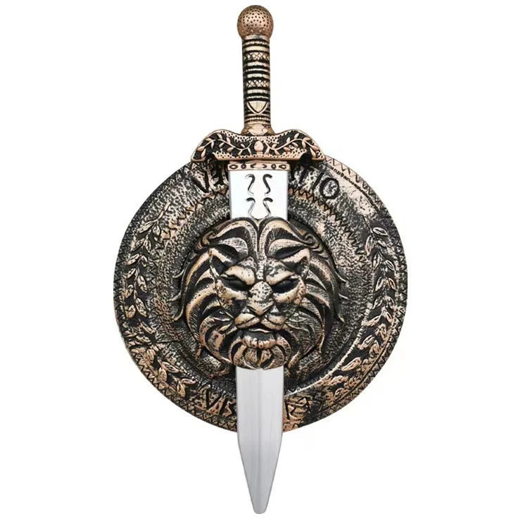 Mädchen Gladiatorinnenkostüm mit Umhang und Accessoires Nord Taschen