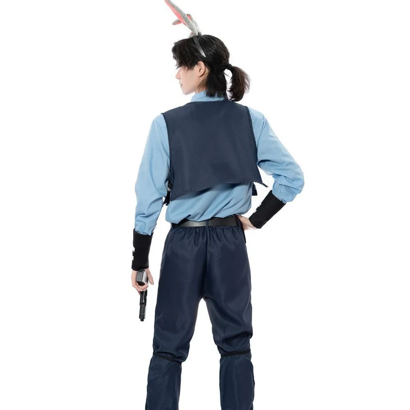 Mädchen Polizistin Kostüm mit Rüschenrock und Accessoires Nord Taschen