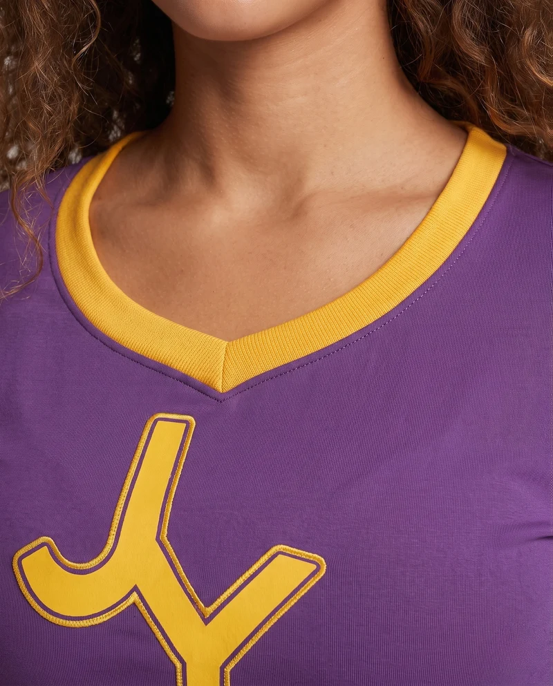 Damen Cheerleader-Kostüm mit Crop-Top und Rock Nord Taschen