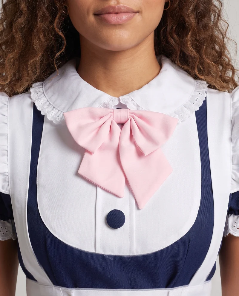 Damen Dienstmädchen-Kleid mit Spitzen- und Rüschenakzenten Nord Taschen