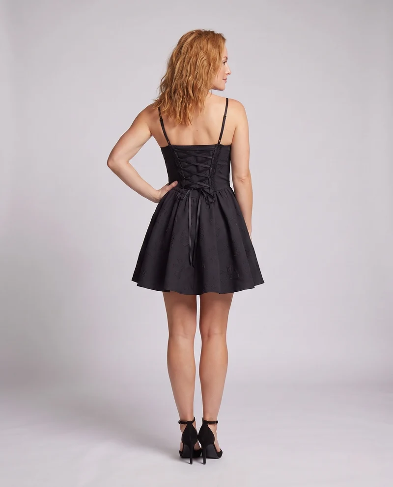 Damen Elegantes Korsett-Kleid mit Spitzenakzenten und schmeichelnder A-Linien-Silhouette Nord Taschen