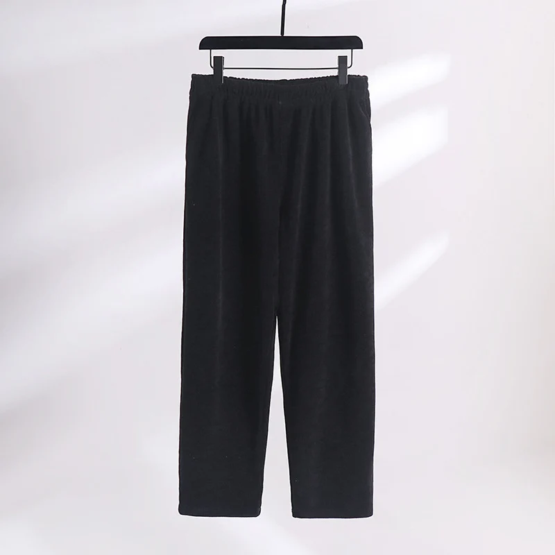 Damen Weite Cordhose mit elastischem Bund, Eingrifftaschen und geradem Bein Nord Taschen