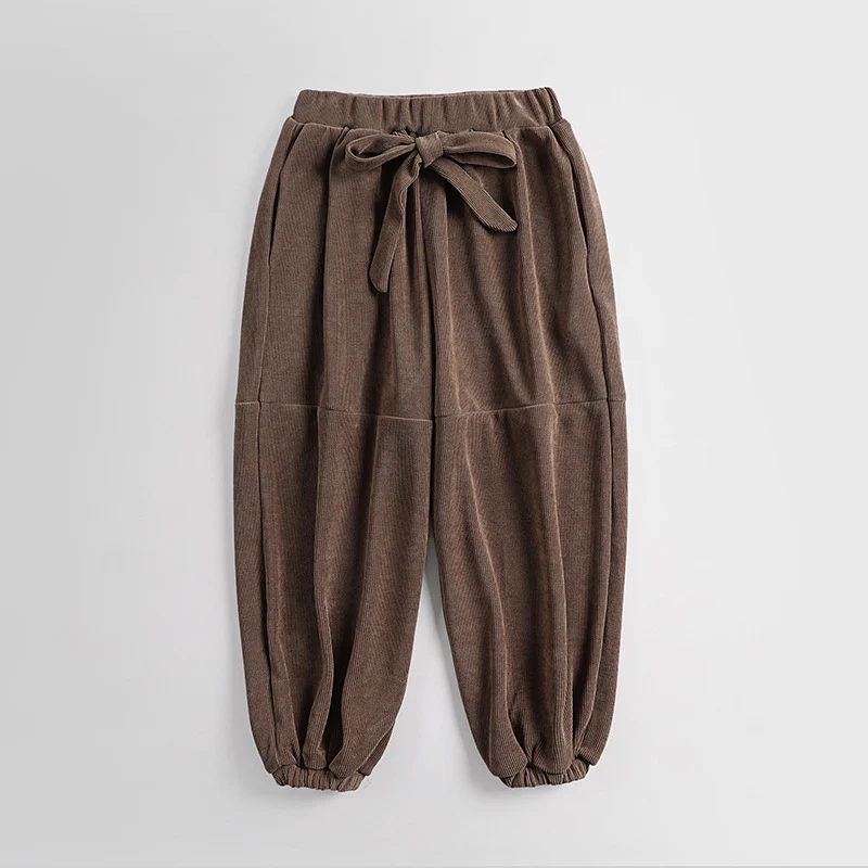 Damen Ripp-Joggerhose mit Tunnelzug hohem Bund und elastischen Bündchen Nord Taschen