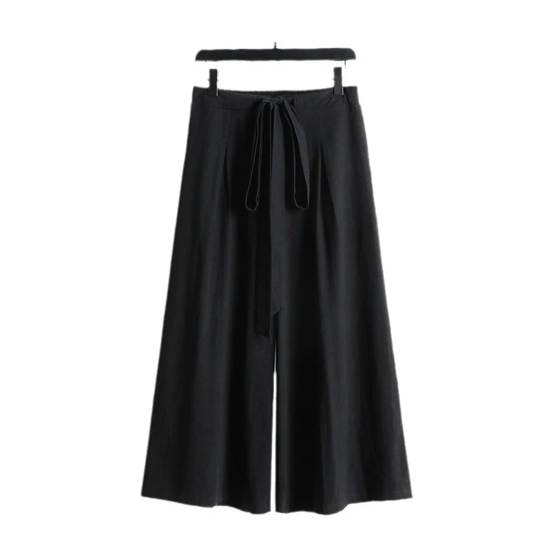 Damen Palazzo-Culotte mit elastischem Bund und Bindegürtel Nord Taschen