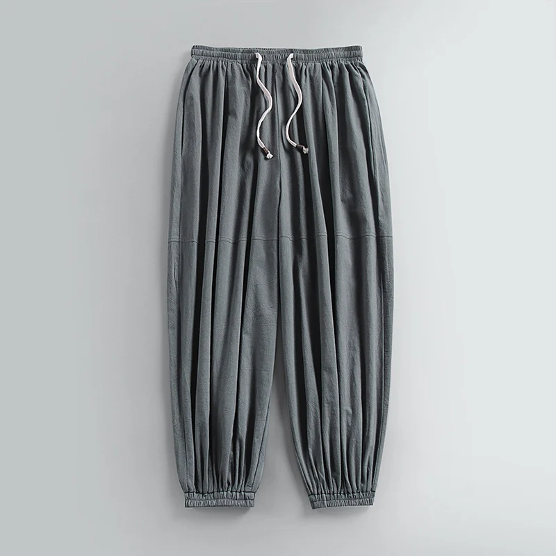 Damen Luftige Haremshose mit Kordelbund und elastischen Knöchelabschlüssen Nord Taschen